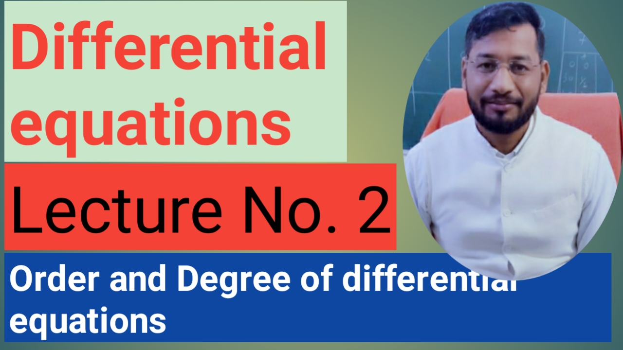 Examples related to order and degree of Differential equations